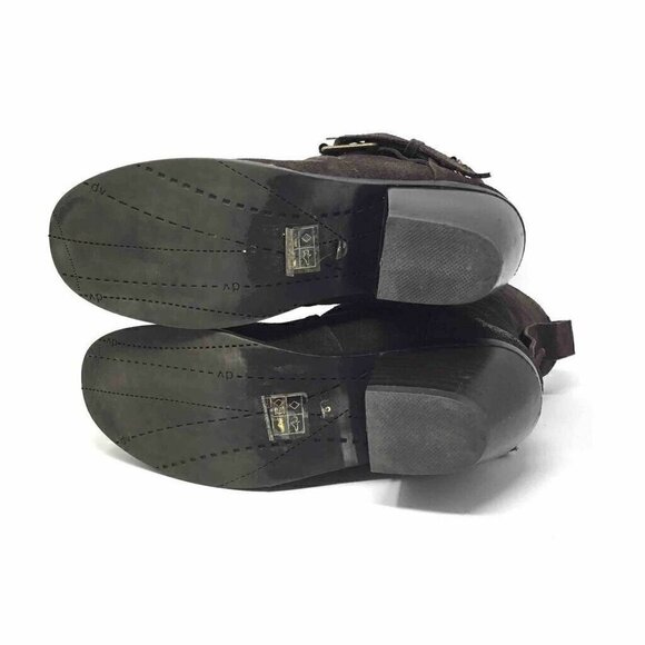 Dolce Vita Riding Boots Brown Leather Buckle Cuban Heel 8 - Picture 8 of 8